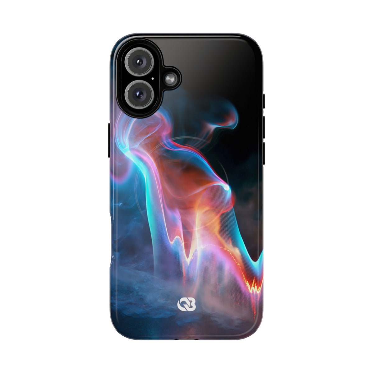 Neon Waveform · Tough 2.0 Magnetic Phone Case for iPhone · Black