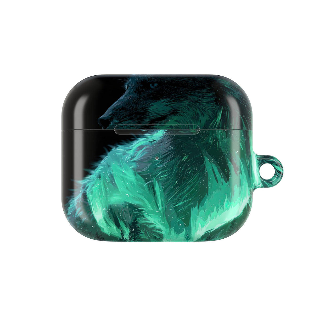 Nordic Aurora Fox · Hard Case for AirPods & AirPods Pro · Teal