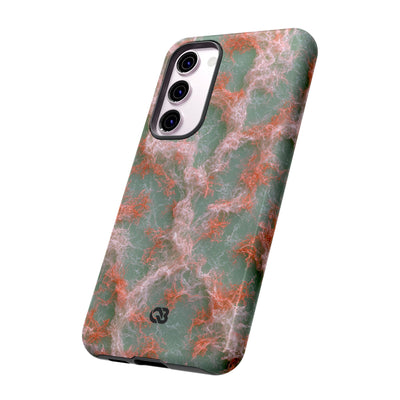 Coral Pixel Matrix · Tough Phone Case for Samsung · Green