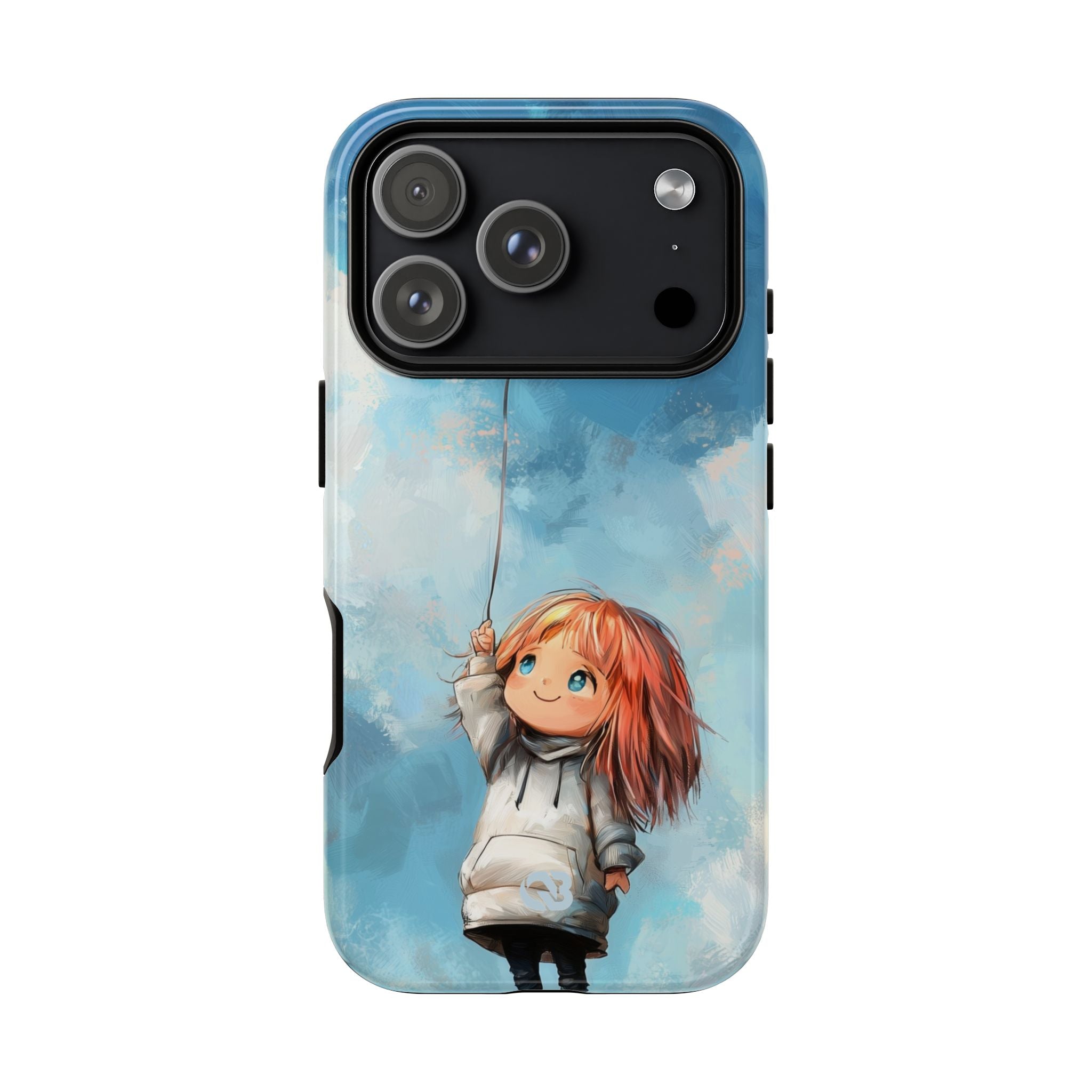 Crimson Heart Sky · Tough Phone Case for iPhone