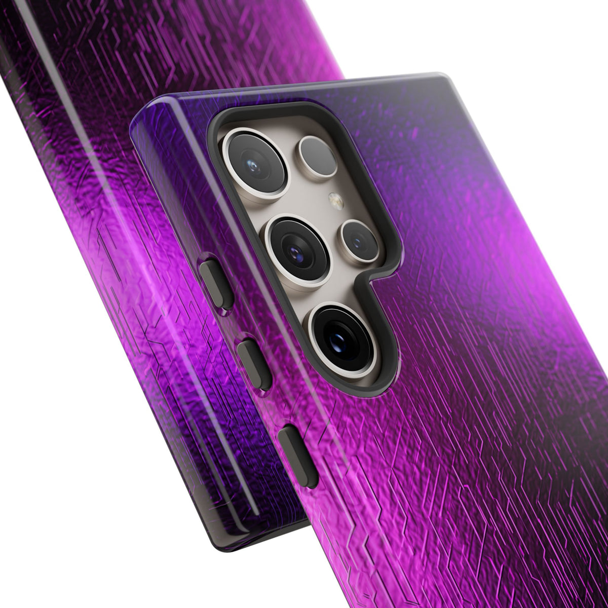 Violet Cyber Circuit · Tough Phone Case for Samsung · Purple