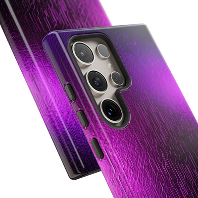 Violet Cyber Circuit · Tough Phone Case for Samsung · Purple