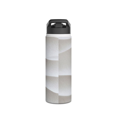 Sculpted Dune Relief · Insulated Water Bottle · White
