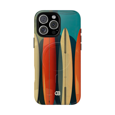 Teal Coast Lineup · Tough+ Coque de téléphone pour iPhone · MagSafe