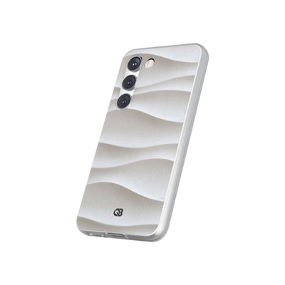 White Lite Phone Case for Samsung - Arctic Flow Ridges