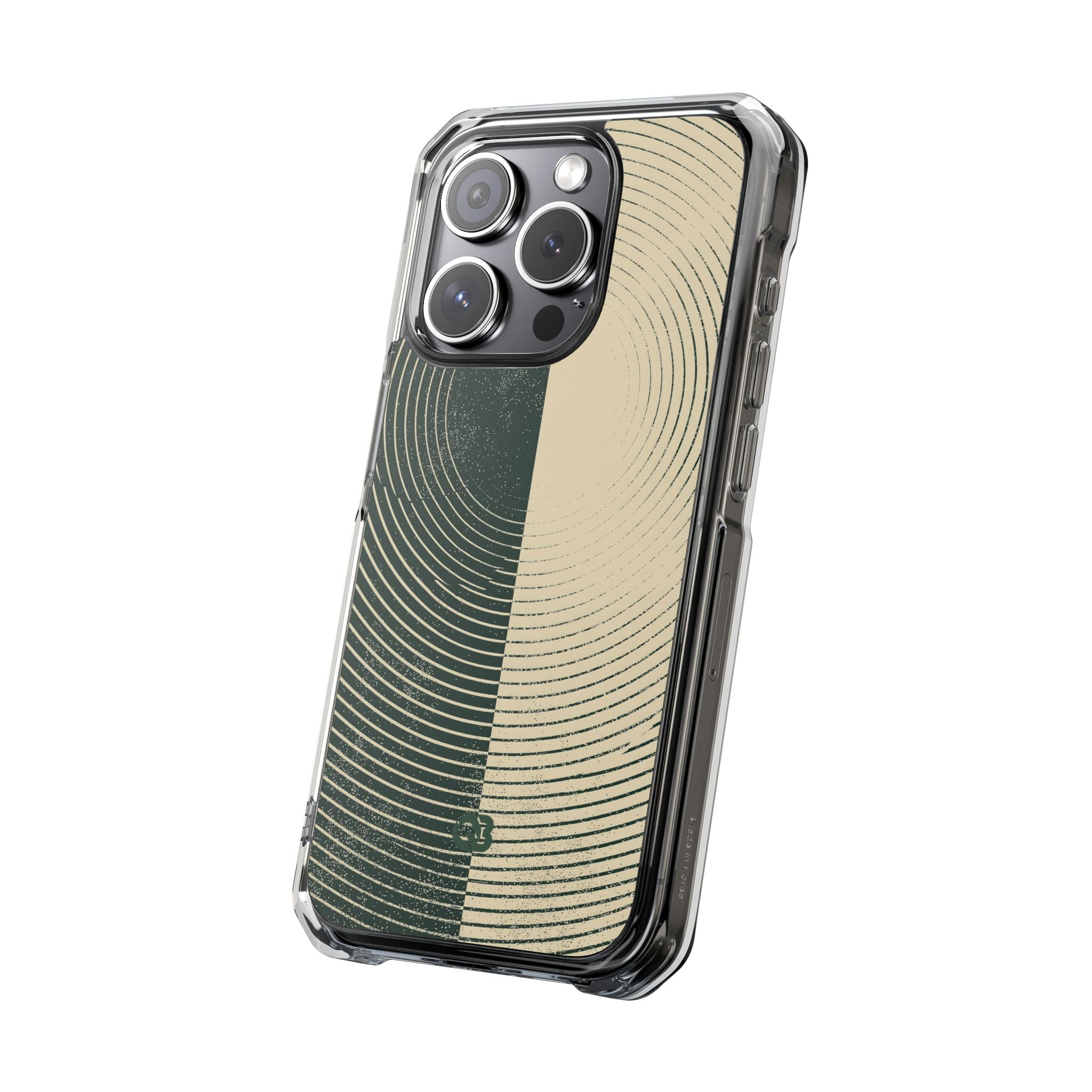 Green Impact MagSafe Phone Case for iPhone - Evergreen Split Grain
