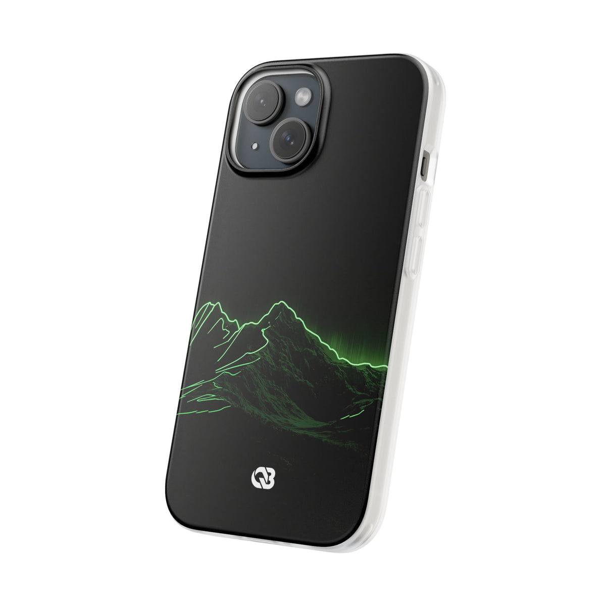 Nordic Mountain Contour · Lite Phone Case for iPhone ·  Black