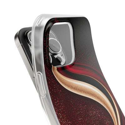 Gilded Crimson Flow · Lite Phone Case for iPhone ·  Red