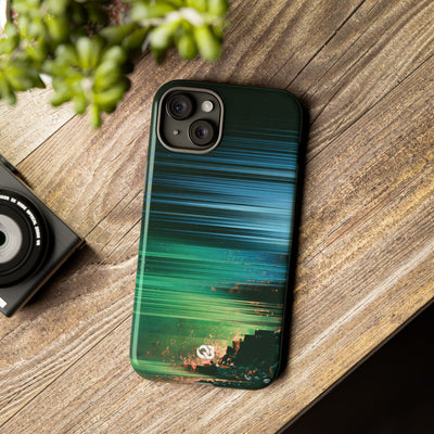 Digital Shoreline Drift · Tough Phone Case for iPhone · Teal