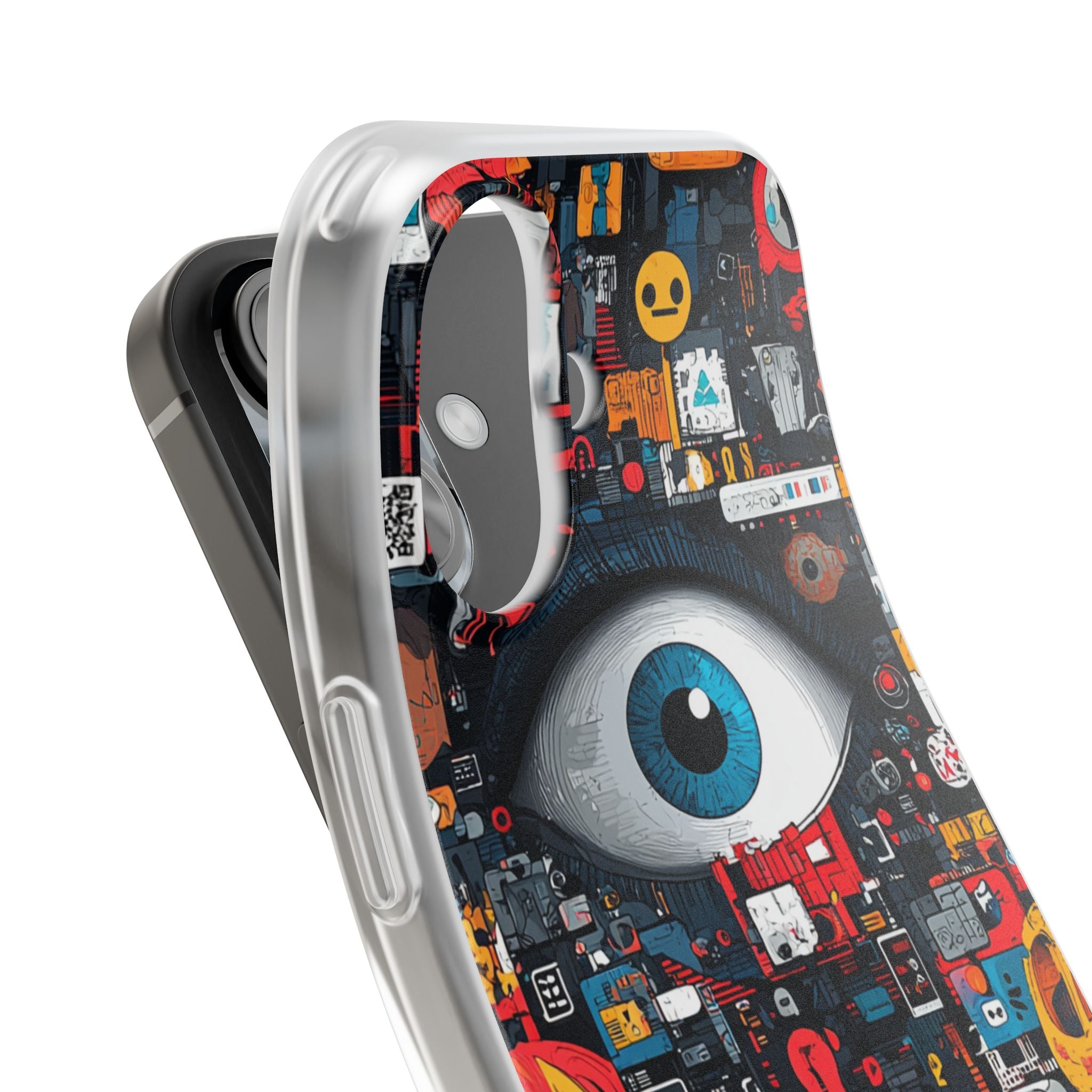 Digital Eye Blue iPhone 16 Case - Soft - CASE•BOB