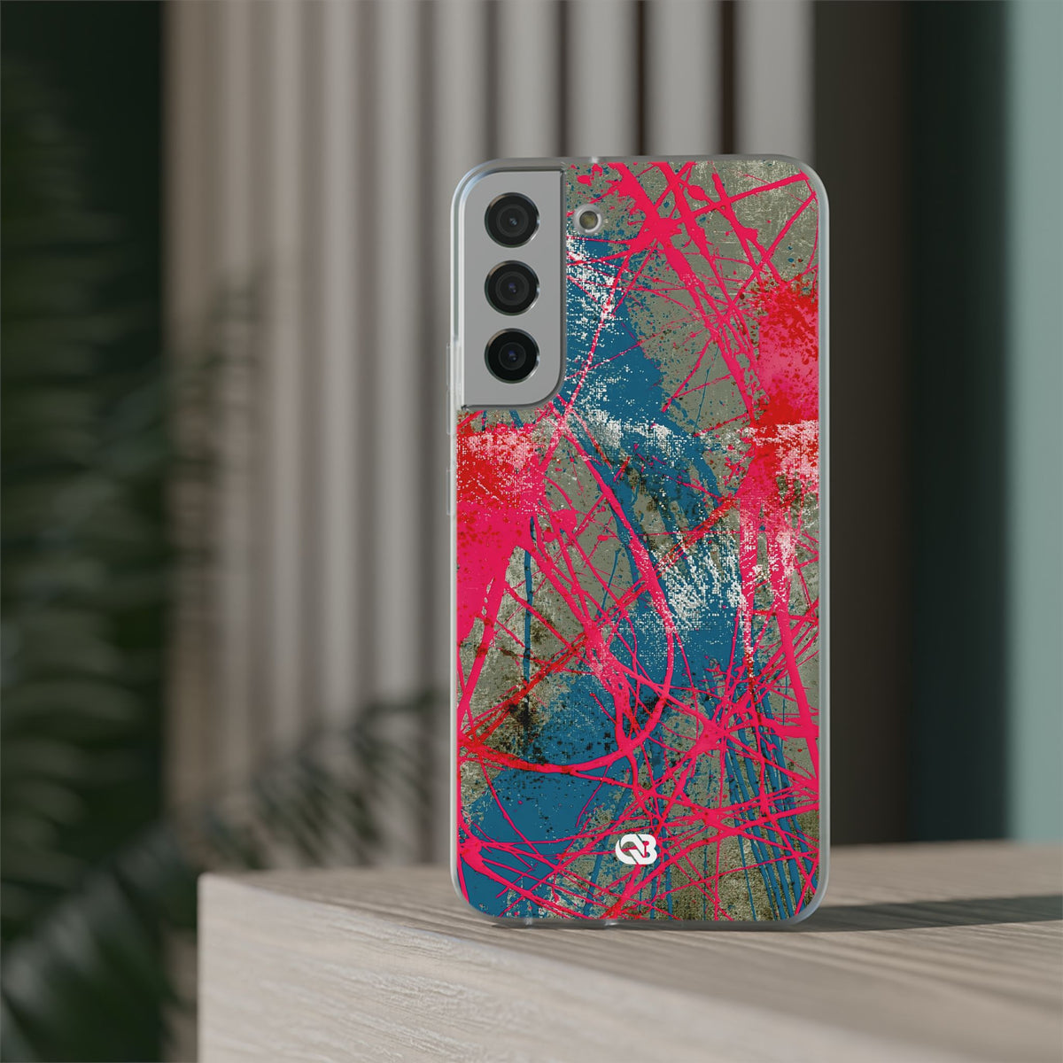 Neon Static Drip · Lite Phone Case for Samsung · Pink