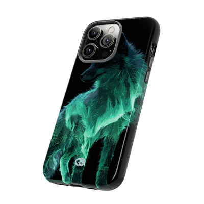 Nordic Aurora Fox · Tough Phone Case for iPhone · Teal