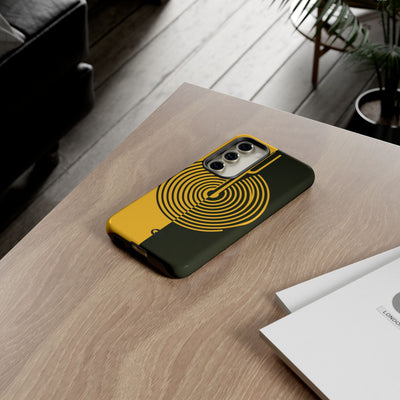 Yellow Tough Phone Case for Samsung - Voltage Sector Pulse