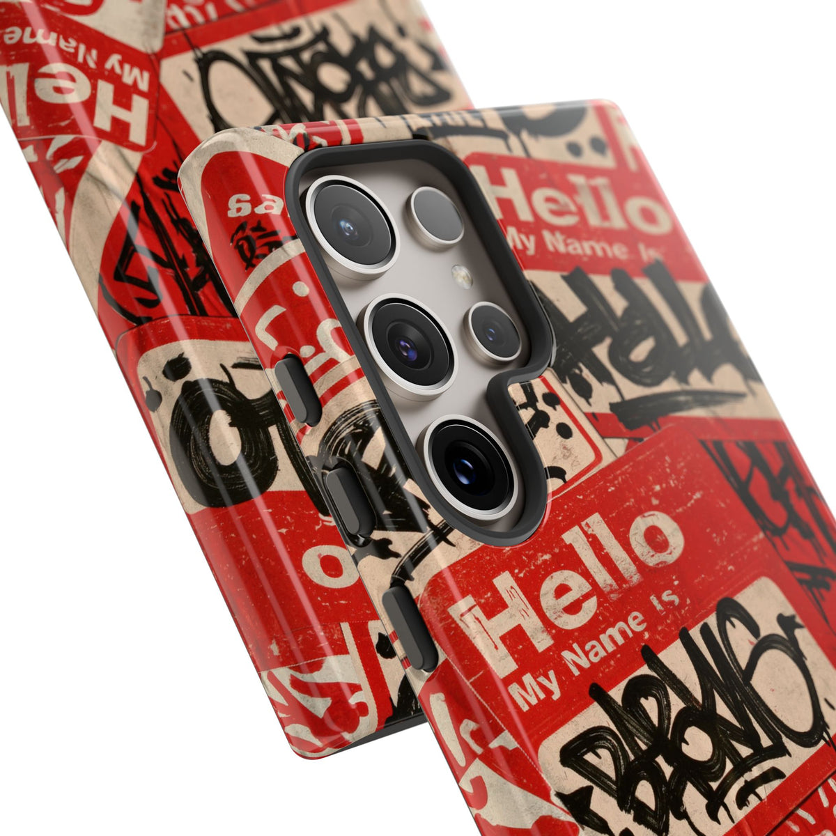 Slap Tag Collage · Tough Phone Case for Samsung · Red