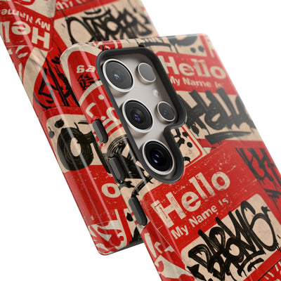 Slap Tag Collage · Tough Phone Case for Samsung · Red