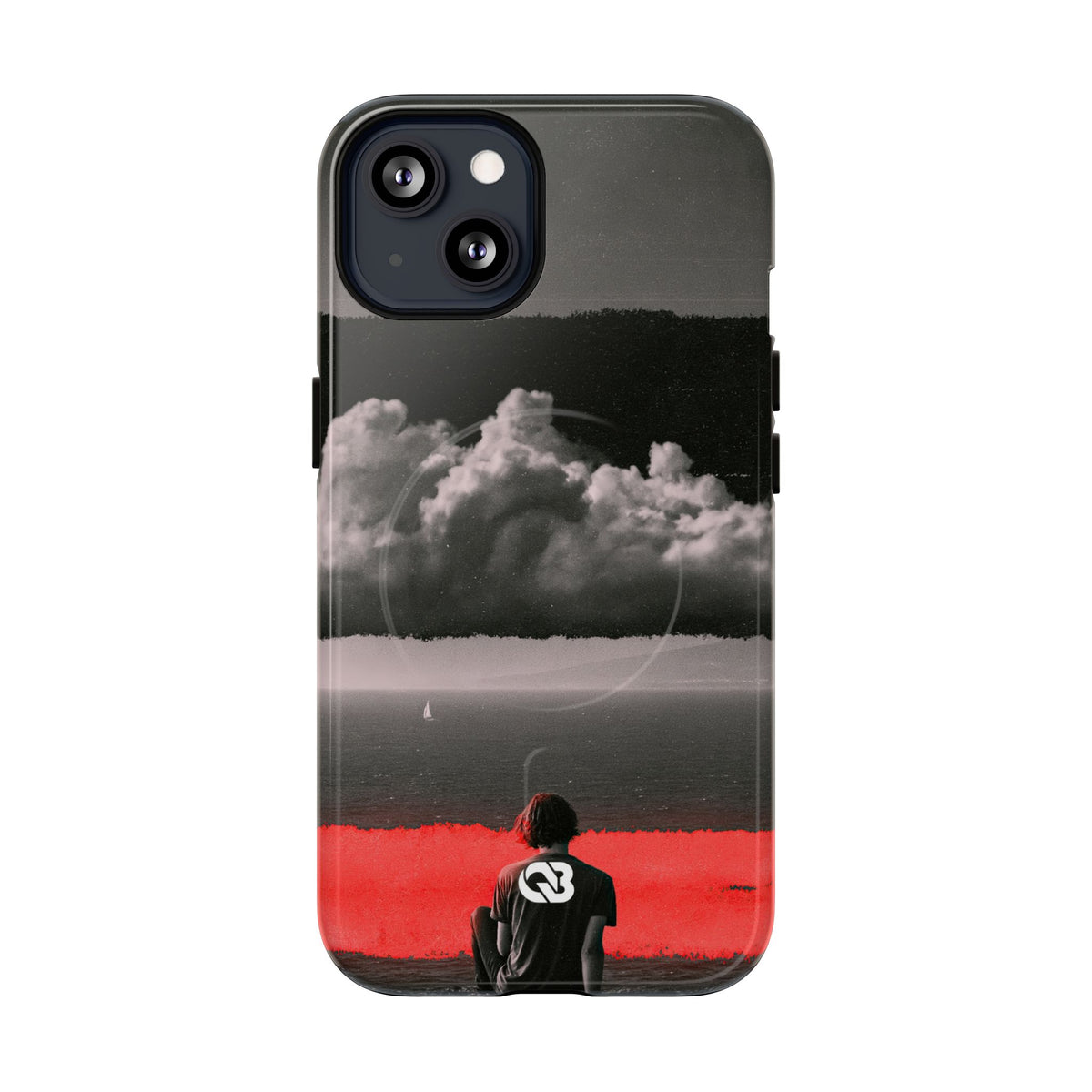 Crimson Horizon · Tough 2.0 Magnetic Phone Case for iPhone · Black