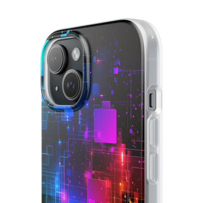 Spectral Circuit Grid · Lite Phone Case for iPhone ·  Black