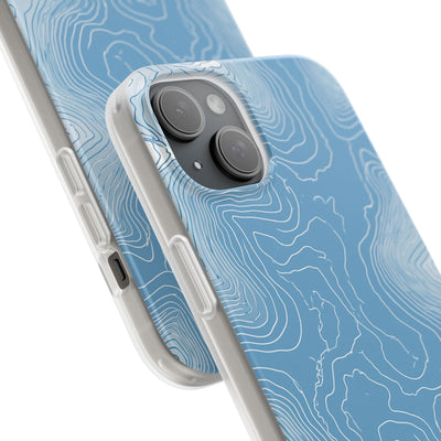 Blue Lite Phone Case for iPhone - Glacial Ridge Topo