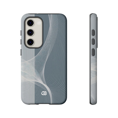 Grey Tough Phone Case for Samsung - Slate Mesh Horizon