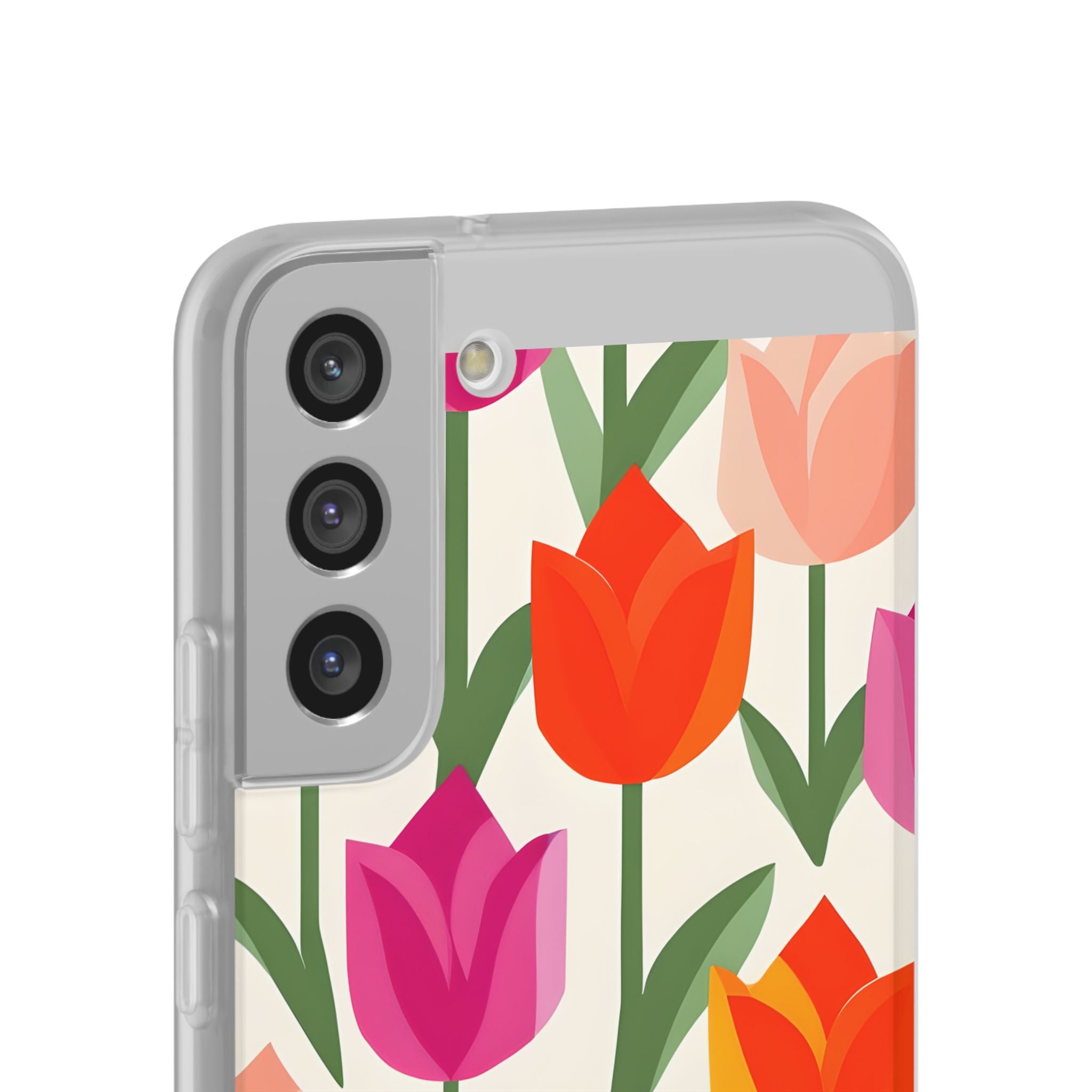 Vibrant Petal Grid · Soft Handyhülle für Samsung