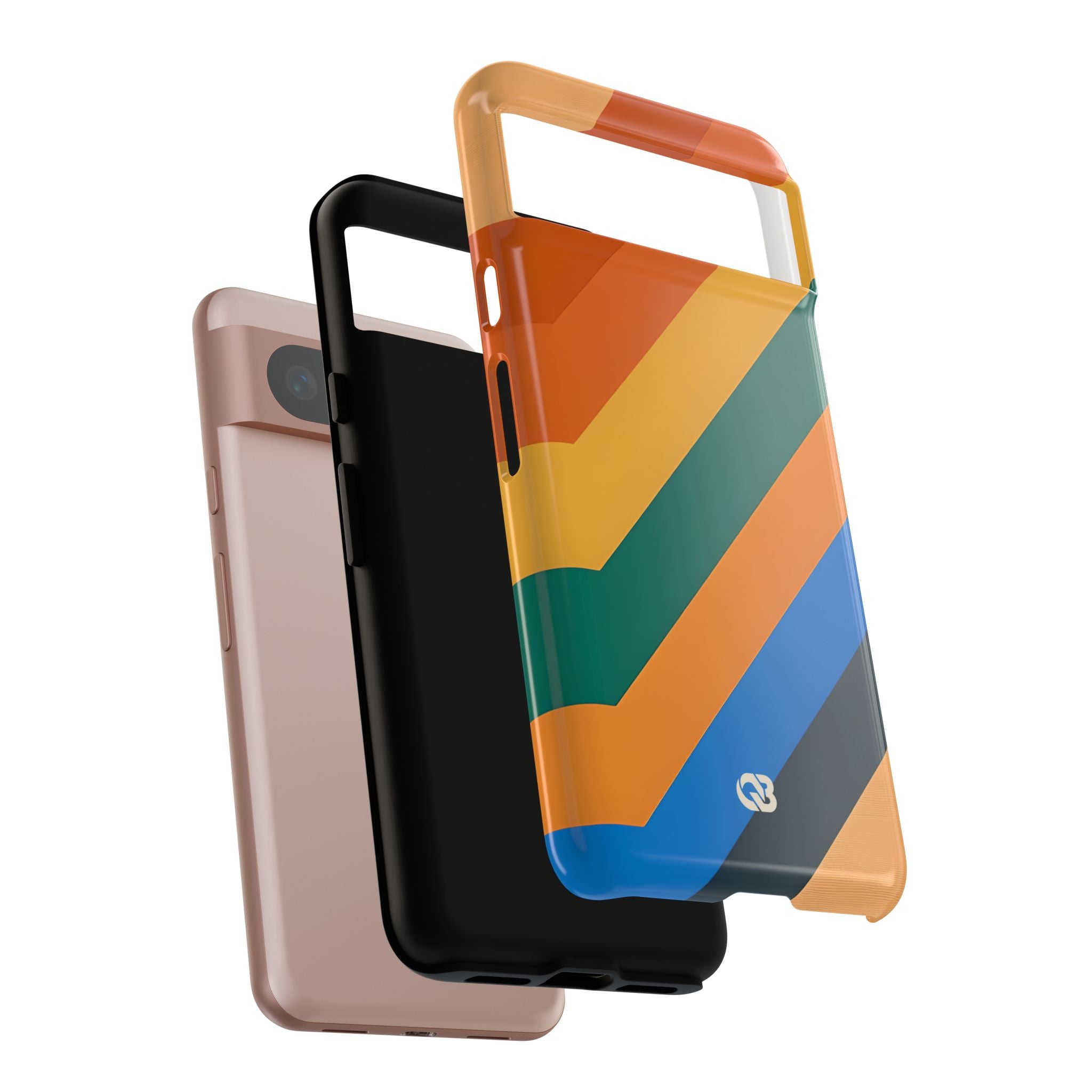 Retro Ridge Lines · Tough Phone Case for Google Pixel