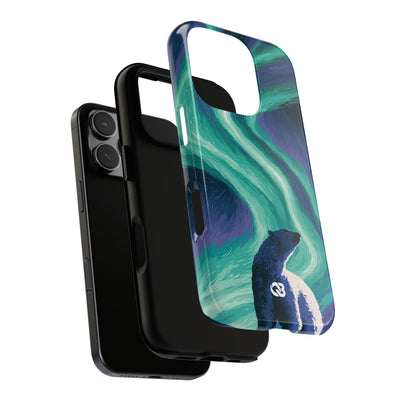Arctic Aurora Bear · Tough Phone Case for iPhone · Teal