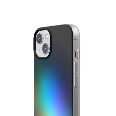 Black Lite Phone Case for iPhone - Electric Prism Grain