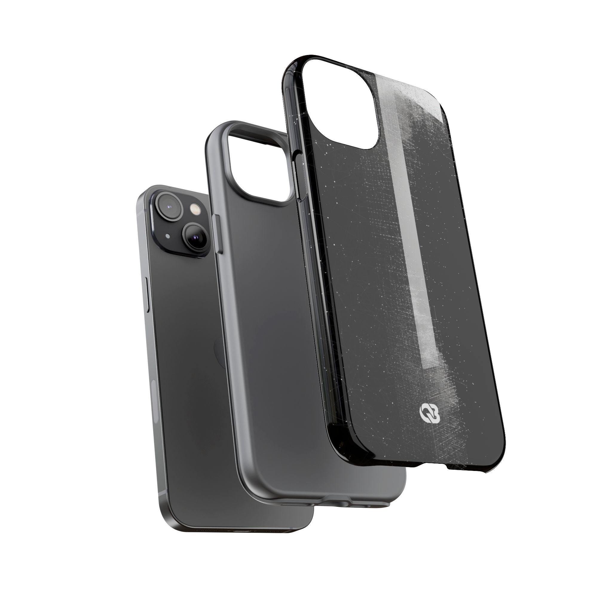 Black Tough Phone Case for iPhone - Vector Core Monolith