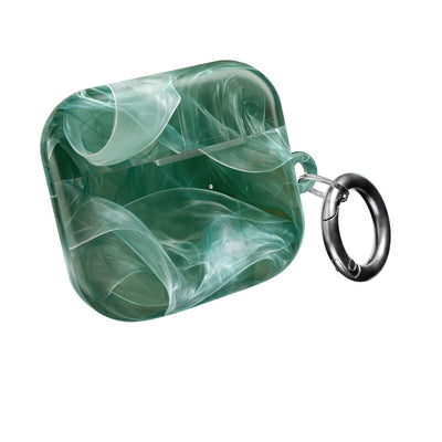 Translucent Aqua Flow · Hard Case for AirPods & AirPods Pro · Teal