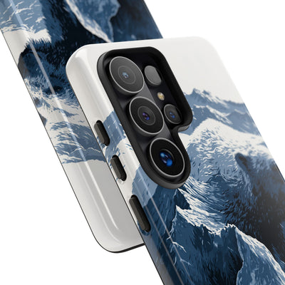 Fjord Summit Bear · Tough Phone Case for Samsung · Blue