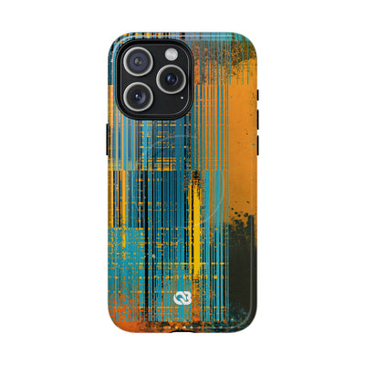 Cyber Glitch Stream · Tough 2.0 Magnetic Phone Case for iPhone · Teal