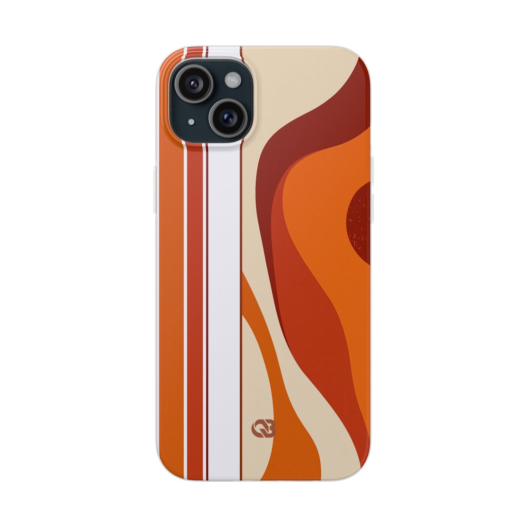 Orange Lite Phone Case for iPhone - Terracotta Metro Line
