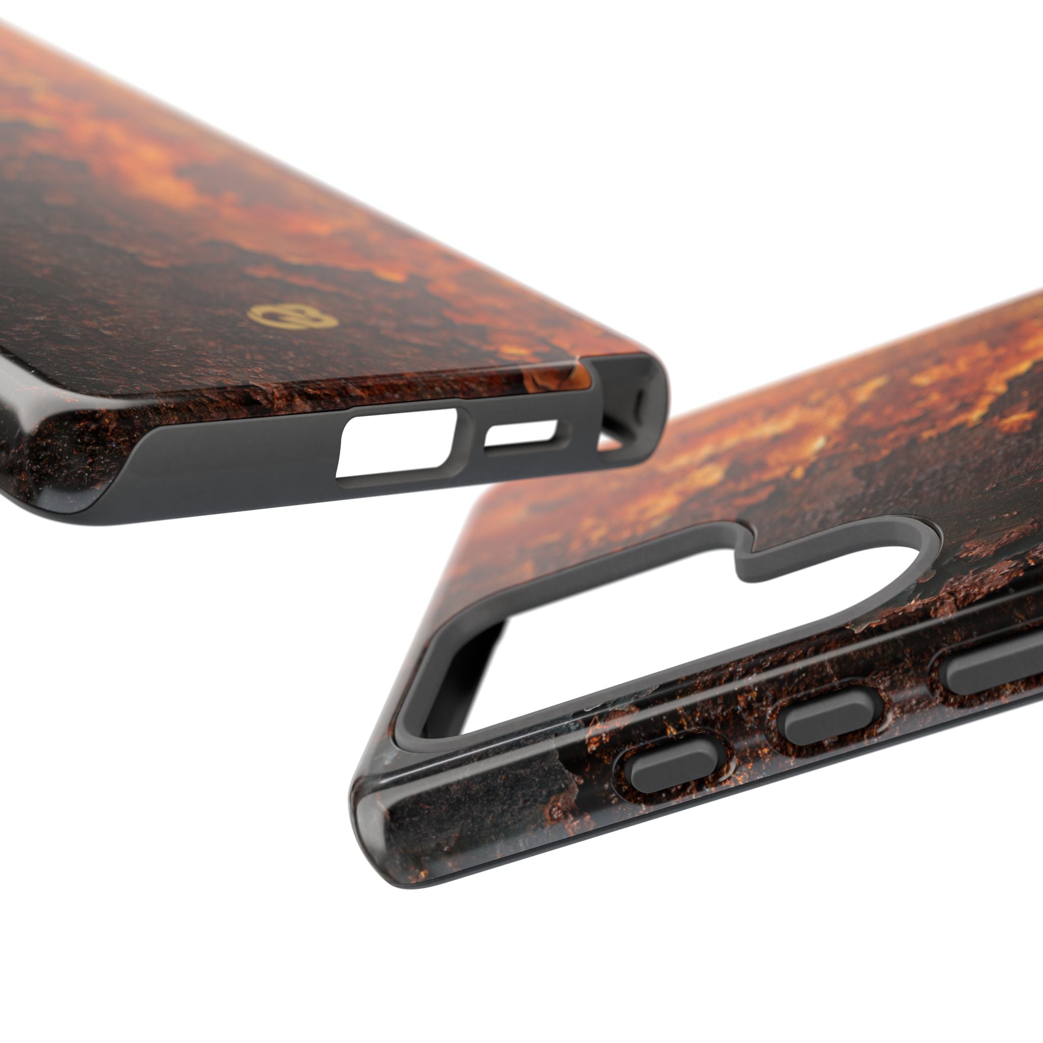 Orange Tough Phone Case for Samsung - Oxidized Iron Crust