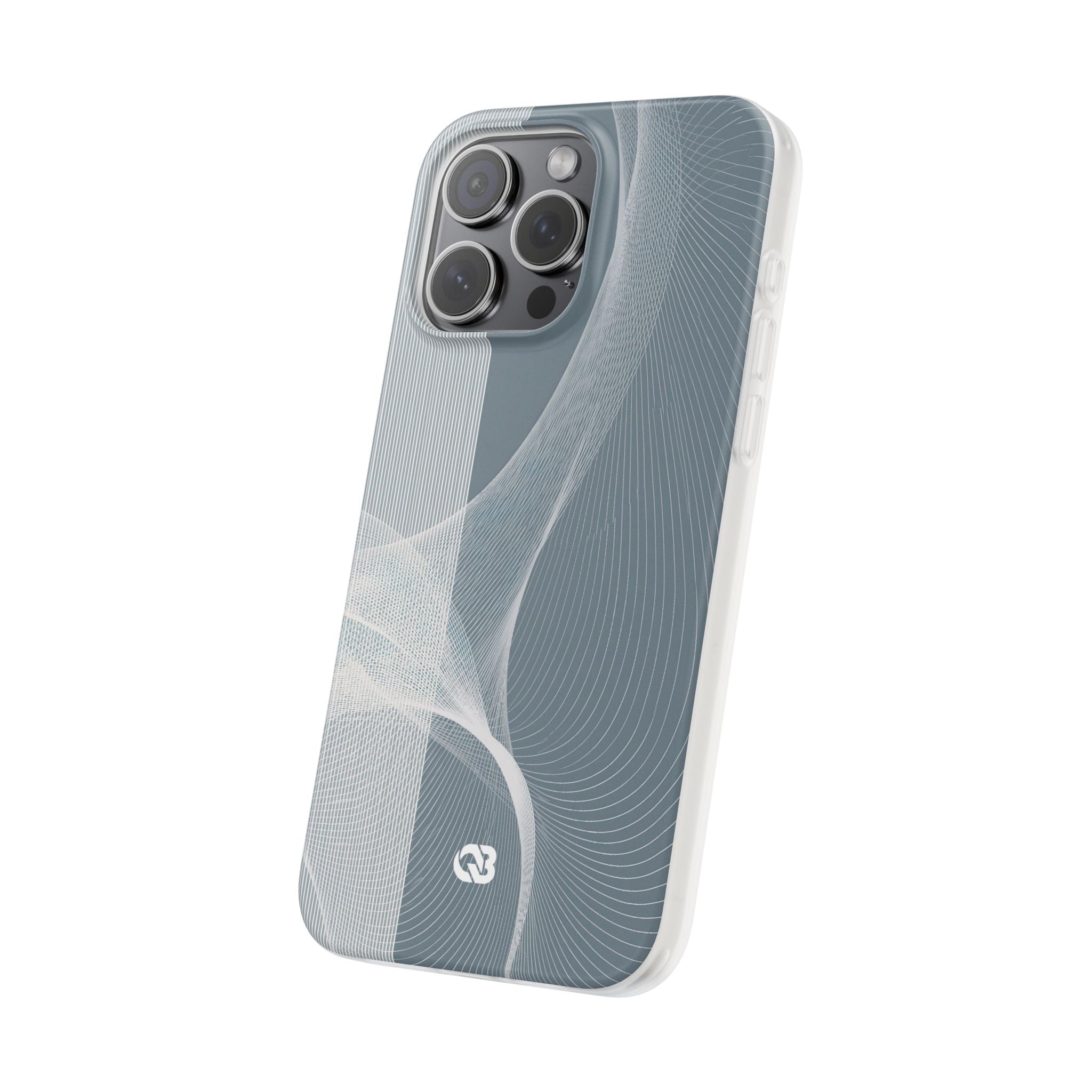 Grey Lite Phone Case for iPhone - Slate Mesh Horizon