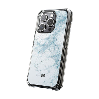 Blue Impact MagSafe Phone Case for iPhone - Glacial Neural Web