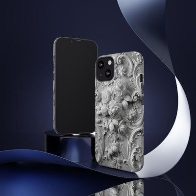 Rococo Marble Rose · Tough Phone Case for iPhone · White