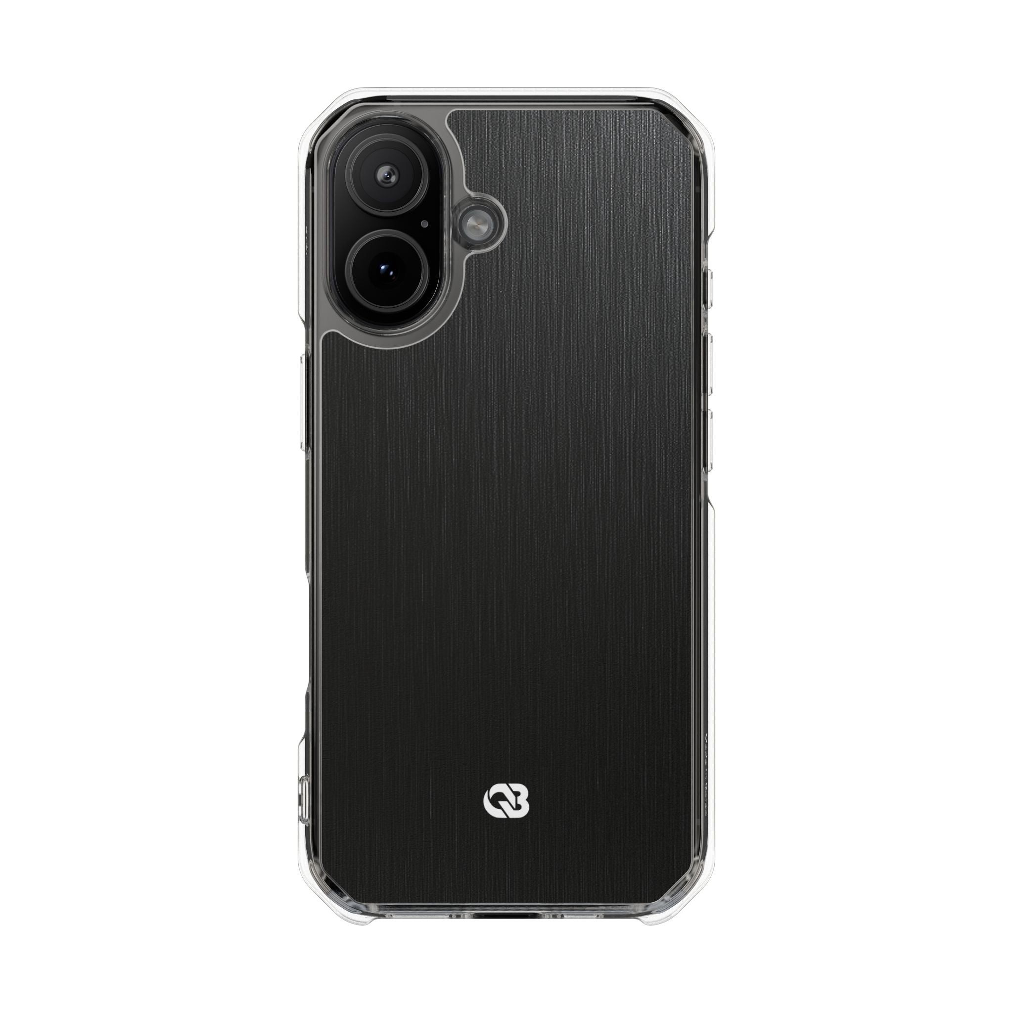 Black Impact MagSafe Phone Case for iPhone - Brushed Obsidian Slate