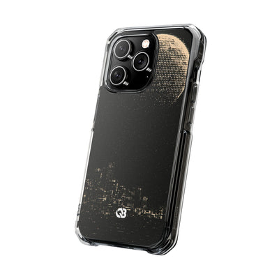 Lunar Metropolis Nocturne · Clear Impact Magnetic Phone Case for iPhone ·  Black