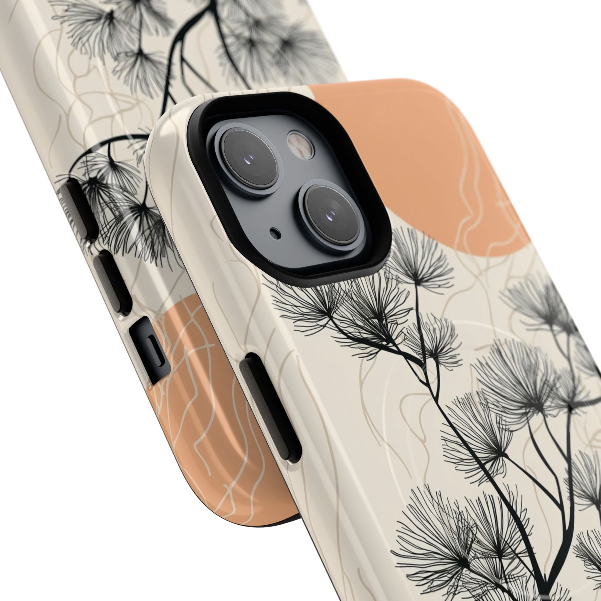 Spiky Tree Sunset iPhone 14 Case - Tough+