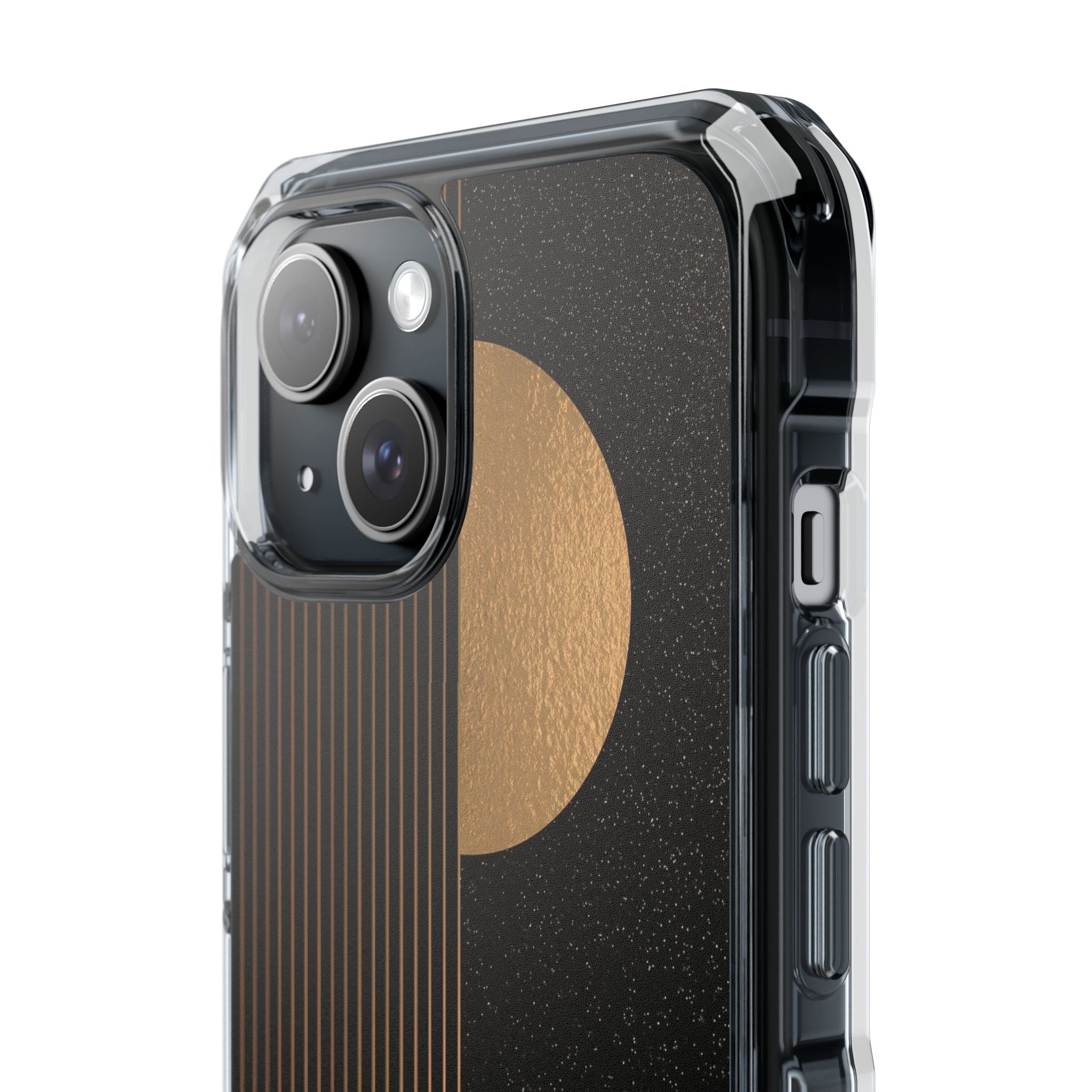 Gold Impact MagSafe Phone Case for iPhone - Gilded Obsidian Dunes