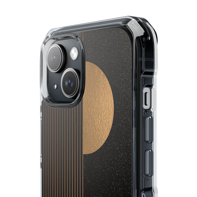 Gold Impact MagSafe Phone Case for iPhone - Gilded Obsidian Dunes