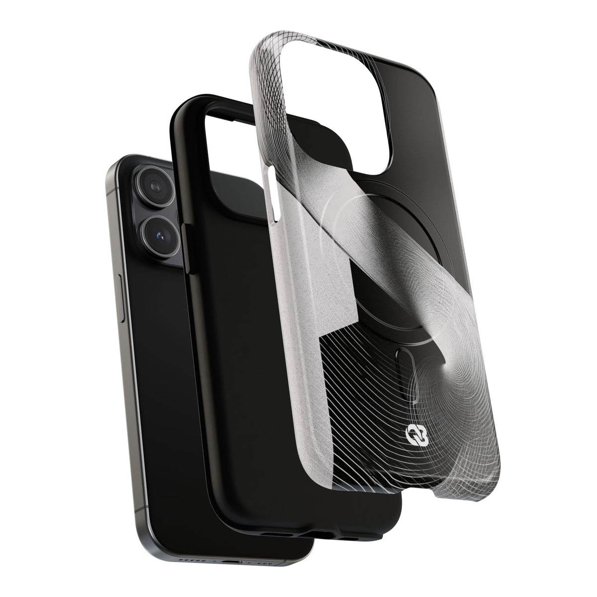 Orbital Helix · Tough 2.0 Magnetic Phone Case for iPhone · Black