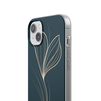 Teal Lite Phone Case for iPhone - Sandstone Silk Flora