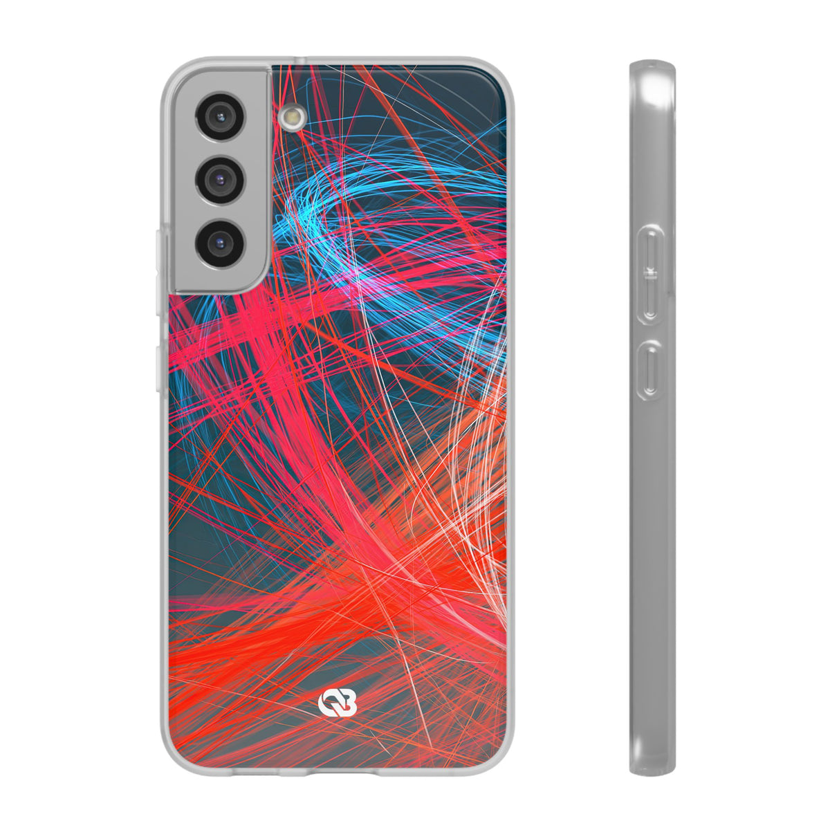 Neon Fiber Stream · Lite Phone Case for Samsung · Red