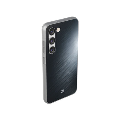 Grey Lite Phone Case for Samsung - Charcoal Brushed Steel
