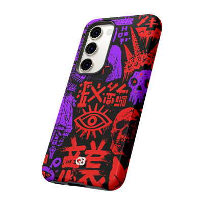 Underground Cyber Glyphs · Tough Phone Case for Samsung · Black
