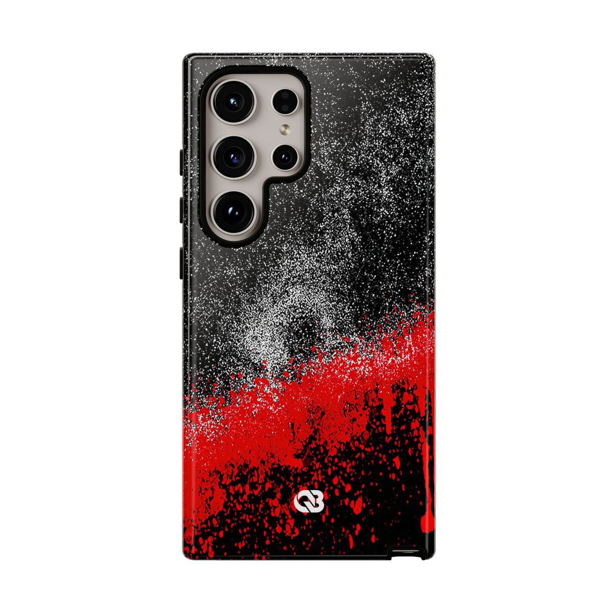 Crimson Noir Drip · Tough Phone Case for Samsung · Black