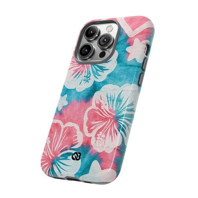 Tropical Hibiscus Bloom · Tough Phone Case for iPhone · Teal