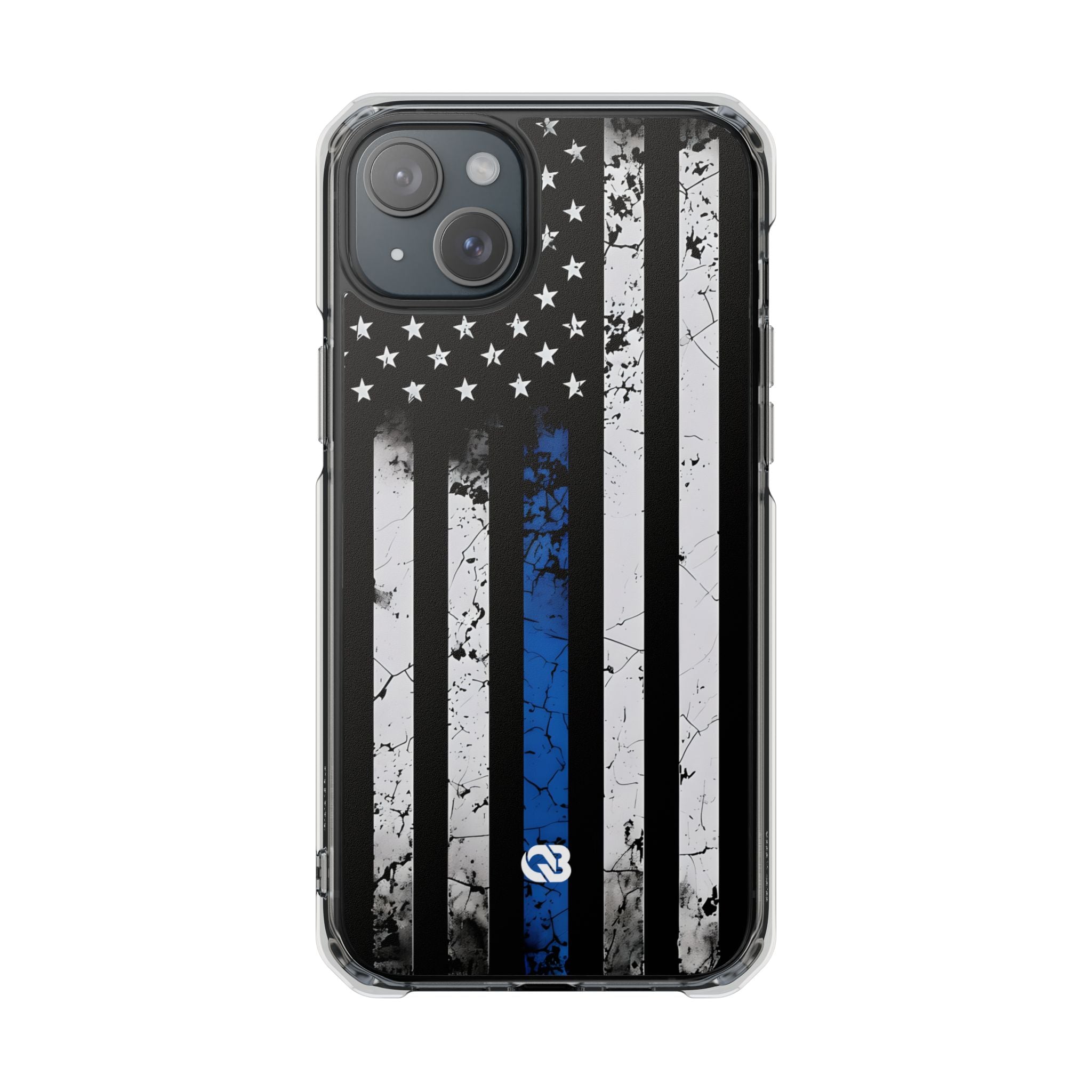 Gritty Cobalt Flag · Impact Phone Case for iPhone · Magsafe