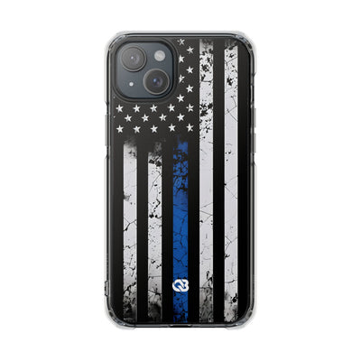 Gritty Cobalt Flag · Impact Phone Case for iPhone · Magsafe